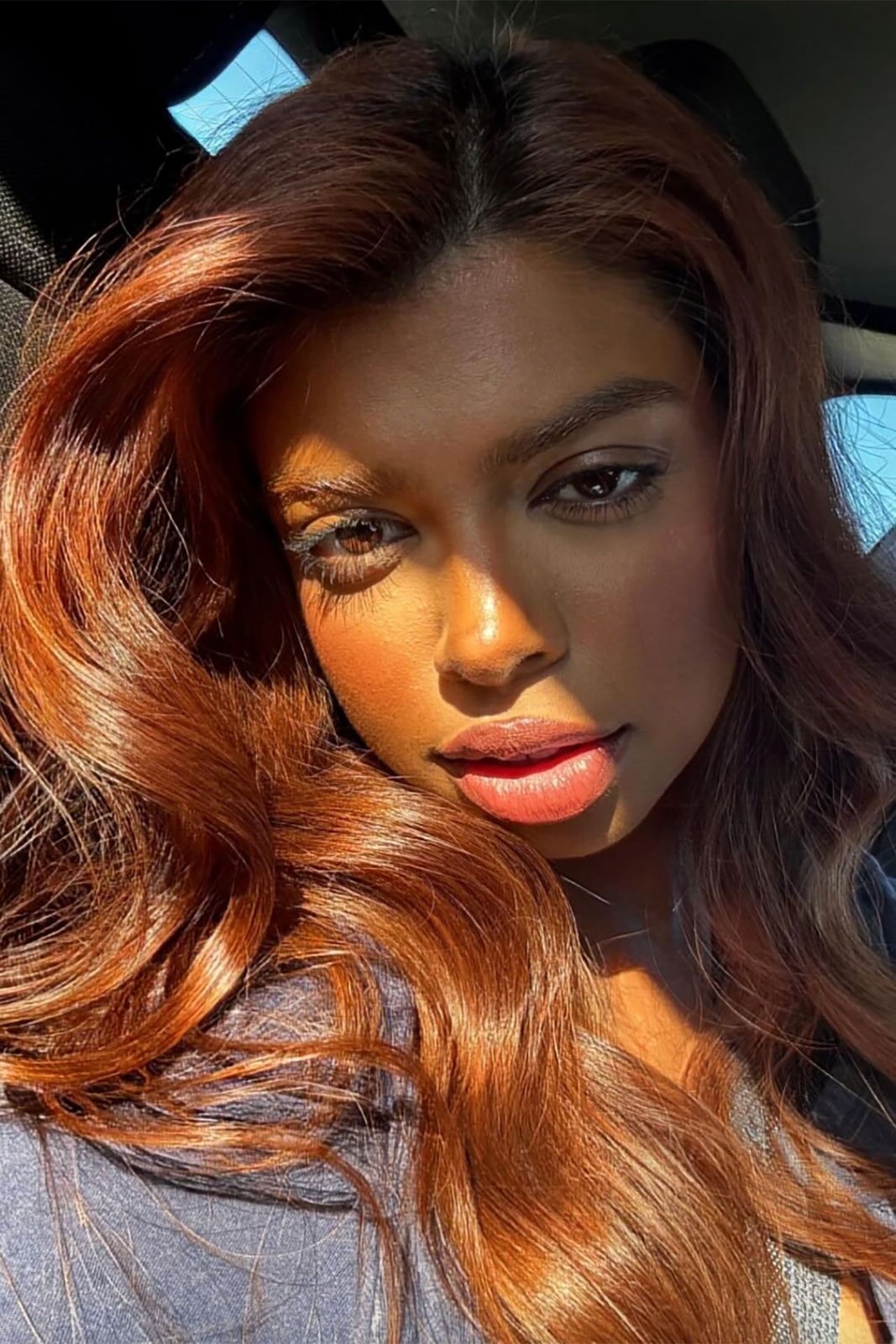 Rich Cinnamon Waves With Warm Undertones Rich Cinnamon Waves With Warm Undertones — Simple Cinnamon Hair Color
