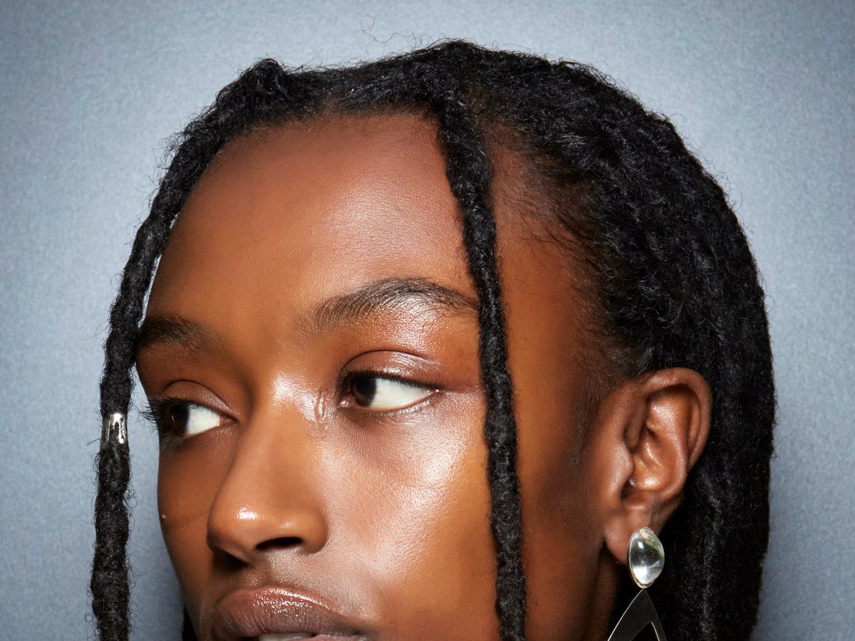 Shoulder Length Black Locs With Natural Volume — Simple Color Locs