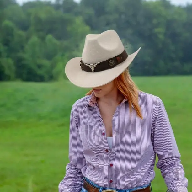 Striped Shirt and Cowboy Hat Striped Shirt and Cowboy Hat — Simple Cowboy Hat Outfits