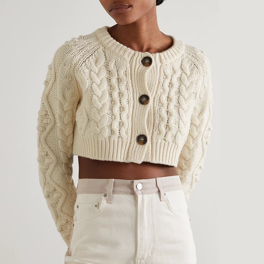 Cream Chunky Knit Cable Cardigan Outfit Cream Chunky Knit Cable Cardigan Outfit — Simple Cropped Cardigan Outfits