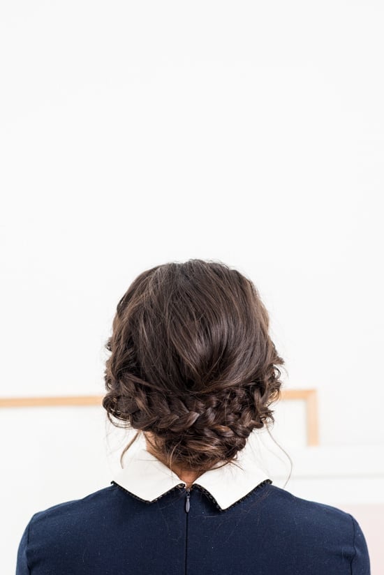 Wavy Dark Blonde Reverse Crown Braid — Simple Crown Braid