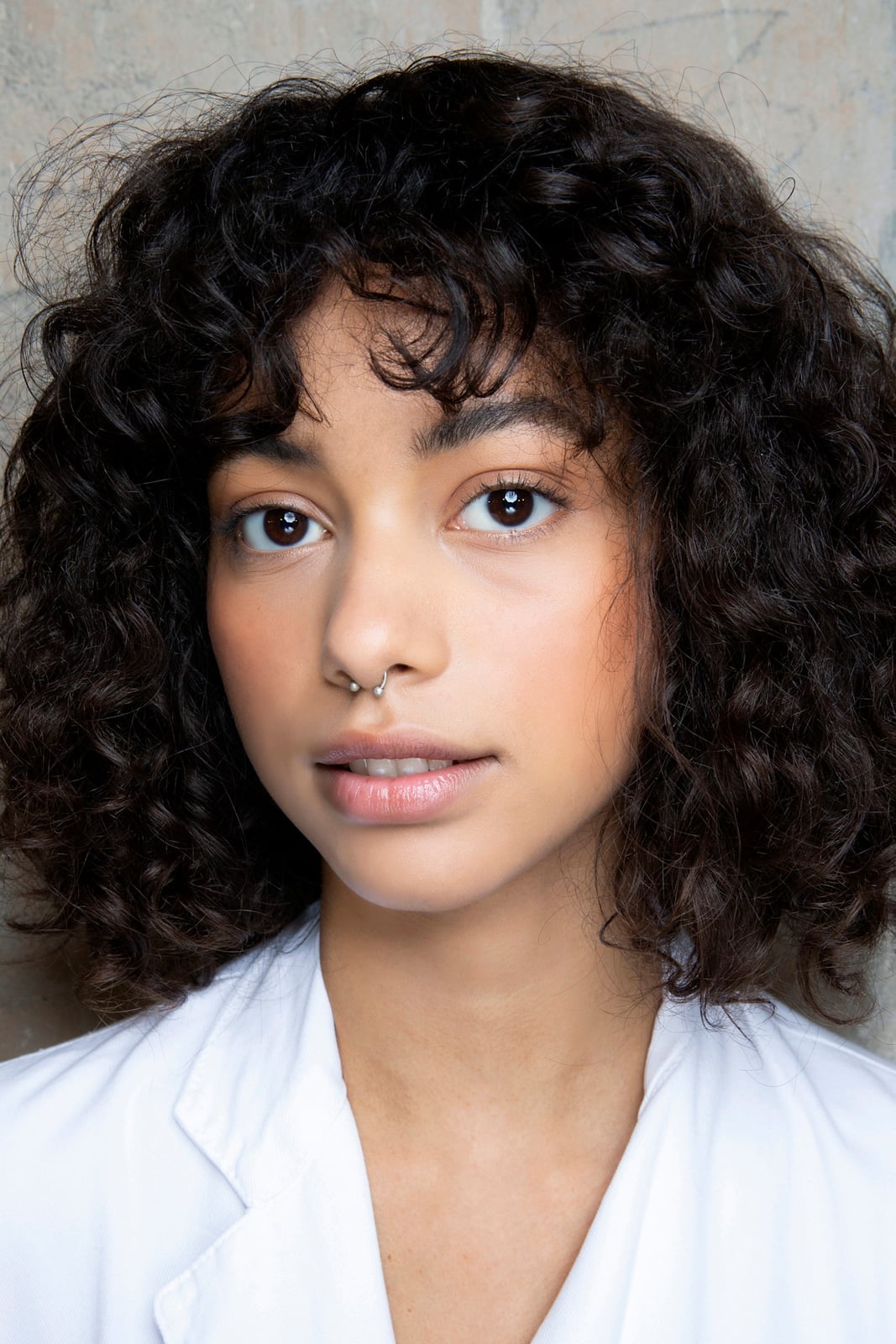 Dark Brown Bob With Textured Bangs Dark Brown Bob With Textured Bangs — Simple Curly Bob Hairstyles