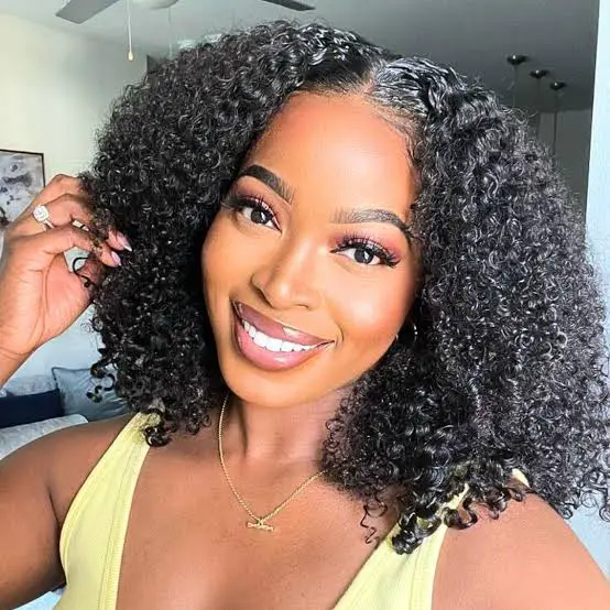 Black Bob With Full Volume and Air Dried Black Bob With Full Volume and Air Dried — Simple Curly Bob Hairstyles