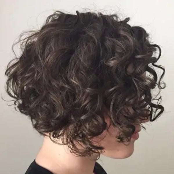 Dark Brown Bob With Defined Curls Dark Brown Bob With Defined Curls — Simple Curly Bob Hairstyles