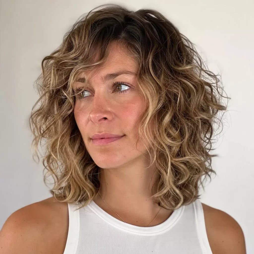 Shoulder Length Choppy Layers With Bangs Shoulder Length Choppy Layers With Bangs — Simple Curly Hair Layers