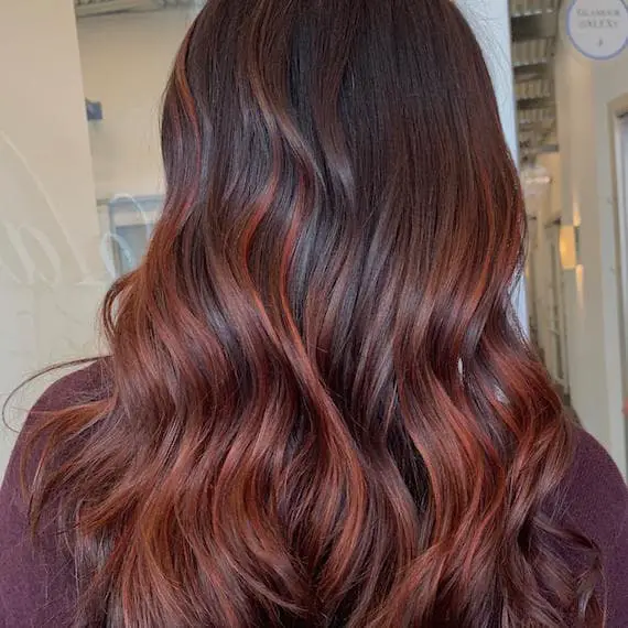Dark Auburn With Subtle Red Highlights Dark Auburn With Subtle Red Highlights — Simple Dark Auburn Hair