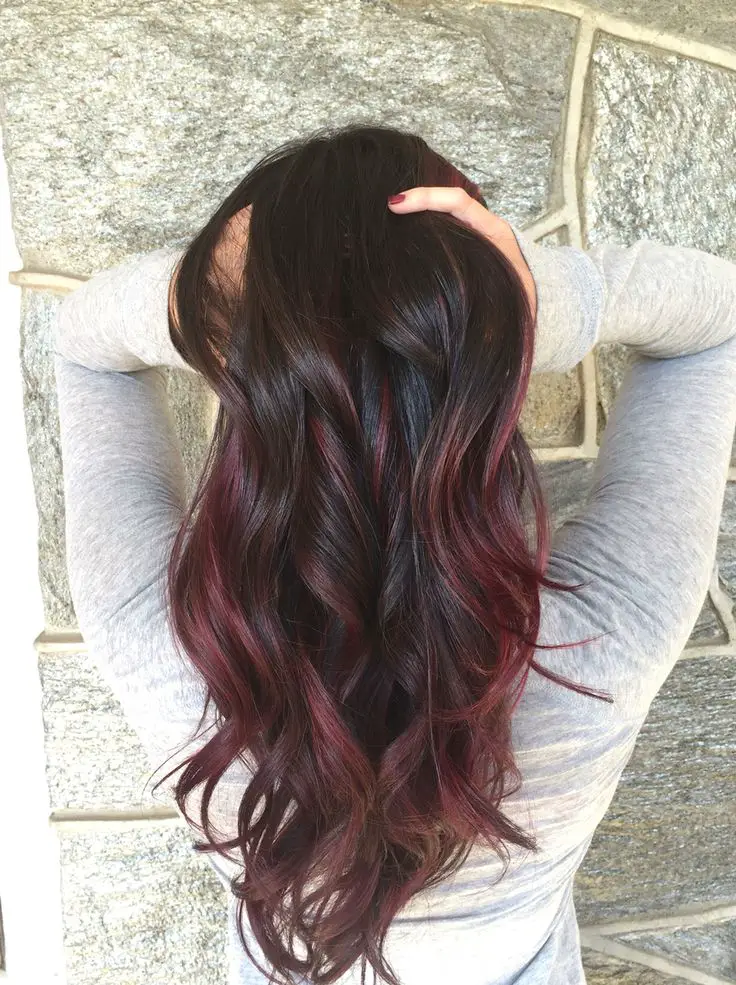 Lustrous Dark Auburn Blowout Lustrous Dark Auburn Blowout — Simple Dark Auburn Hair