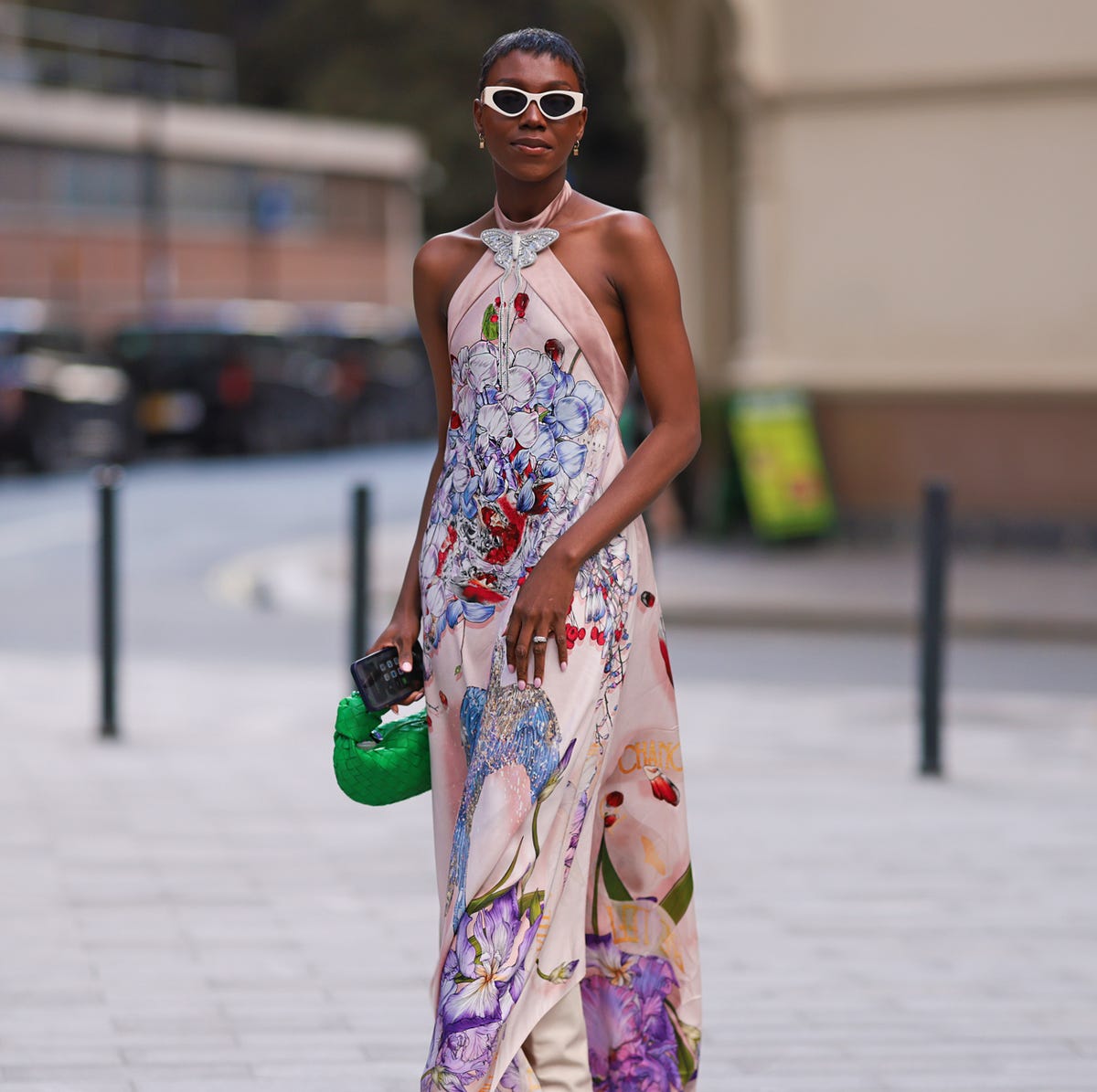 Floral Print Halter Neck Maxi Dress Floral Print Halter Neck Maxi Dress — Simple Dress Up Day Ideas