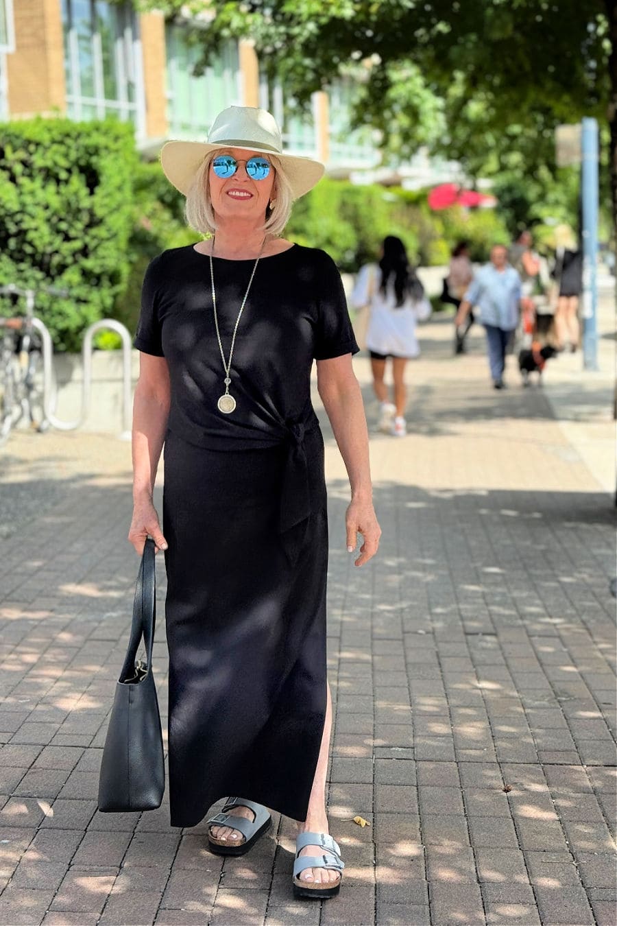 Black Jersey Wrap Maxi Dress Black Jersey Wrap Maxi Dress — Simple Dresses for Moms