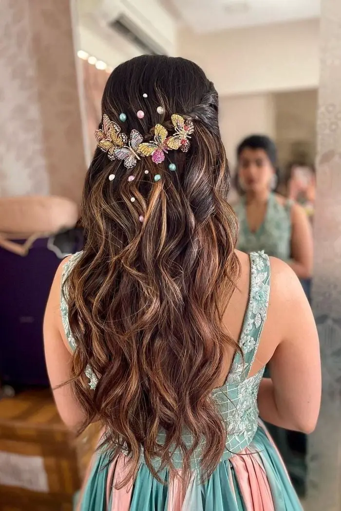 Mid-Back Half Up Half Down With Braids Mid-Back Half Up Half Down With Braids — Simple Dresses Hairstyles