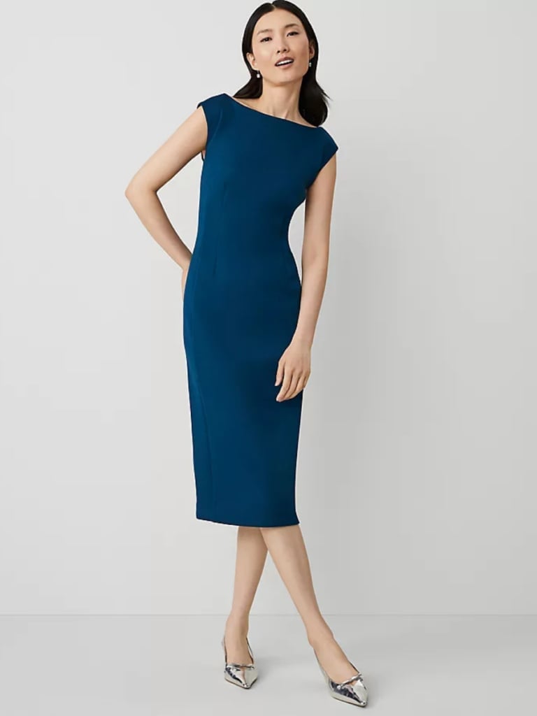 Teal Cap Sleeve Pencil Dress Teal Cap Sleeve Pencil Dress — Simple Dresses to Wear