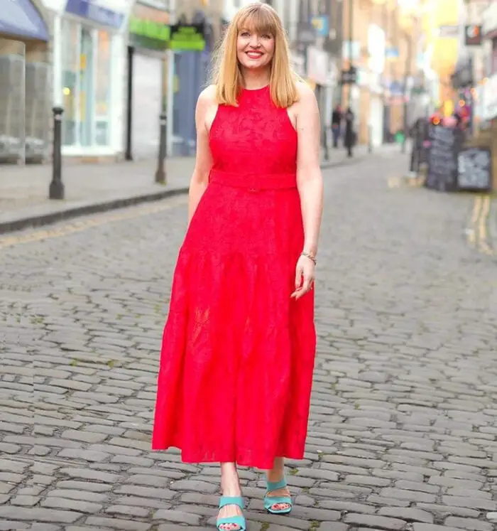 Bright Red Sleeveless A-Line Maxi Dress Bright Red Sleeveless A-Line Maxi Dress — Simple Dresses to Wear