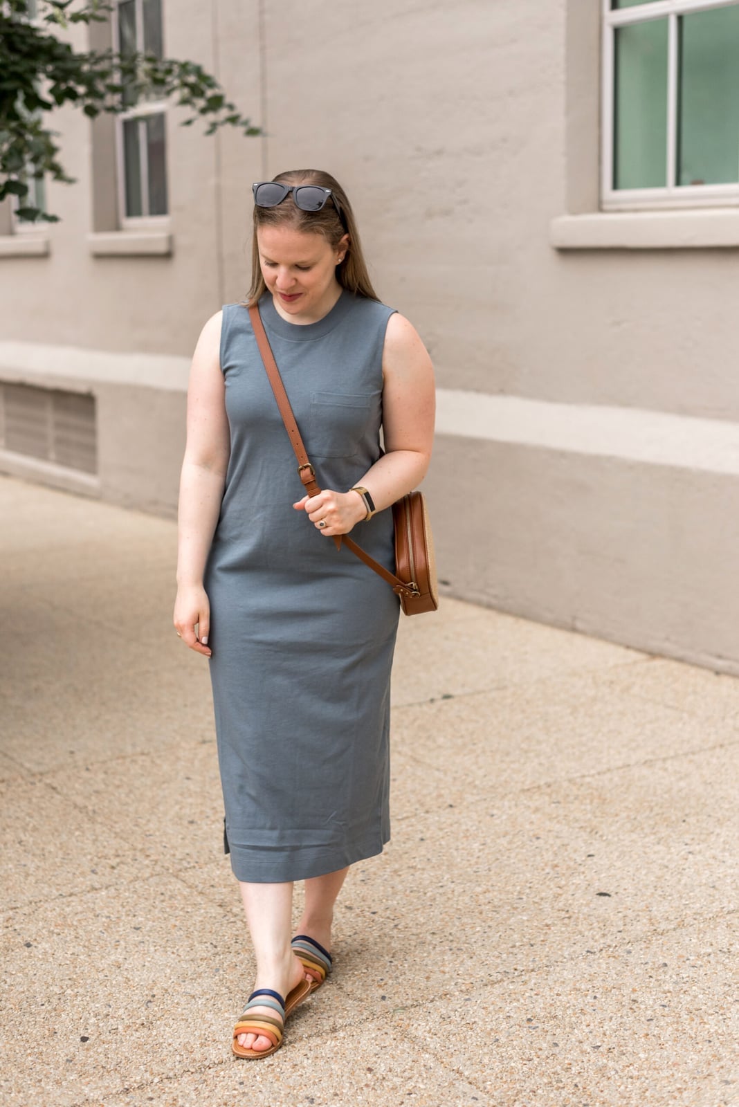 Gray Jersey Knit Straight Midi Dress Gray Jersey Knit Straight Midi Dress — Simple Dresses to Wear
