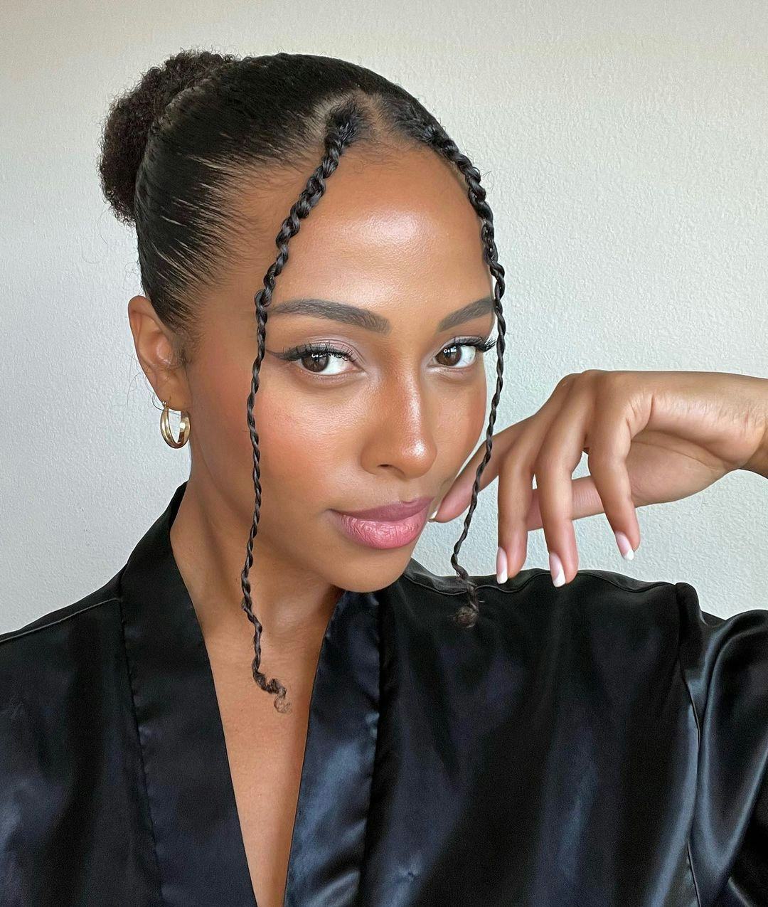 Slicked Back Long Hair With Sculpted Edges — Simple Edges Hairstyles