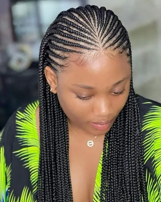Shoulder Length Cornrows Fulani Style — Simple Fulani Braids Hairstyles