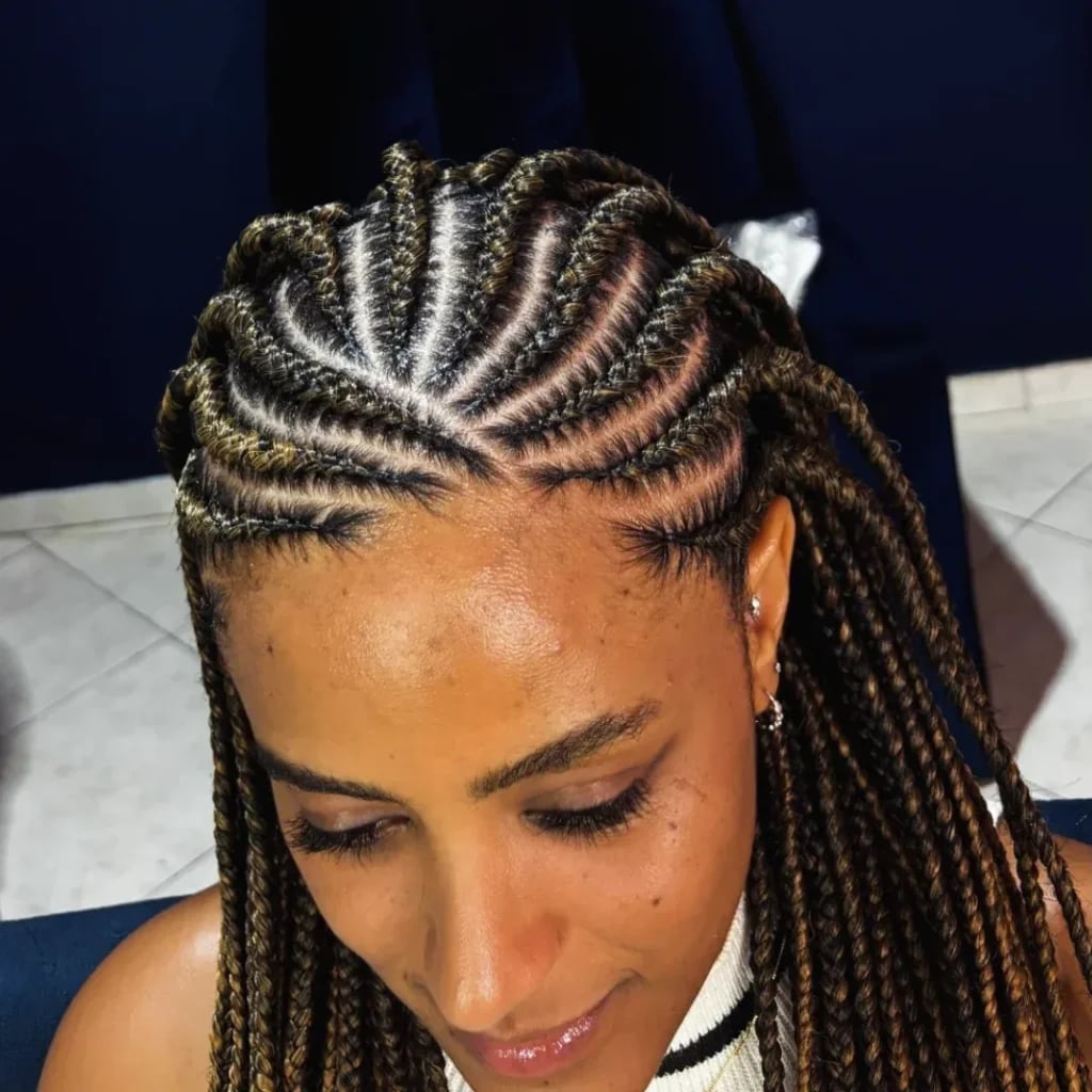 Dark Brown Braids With Blonde Highlights — Simple Fulani Braids Hairstyles