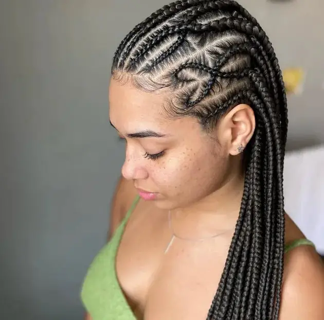Geometric Scalp Fulani Braids — Simple Fulani Braids Hairstyles