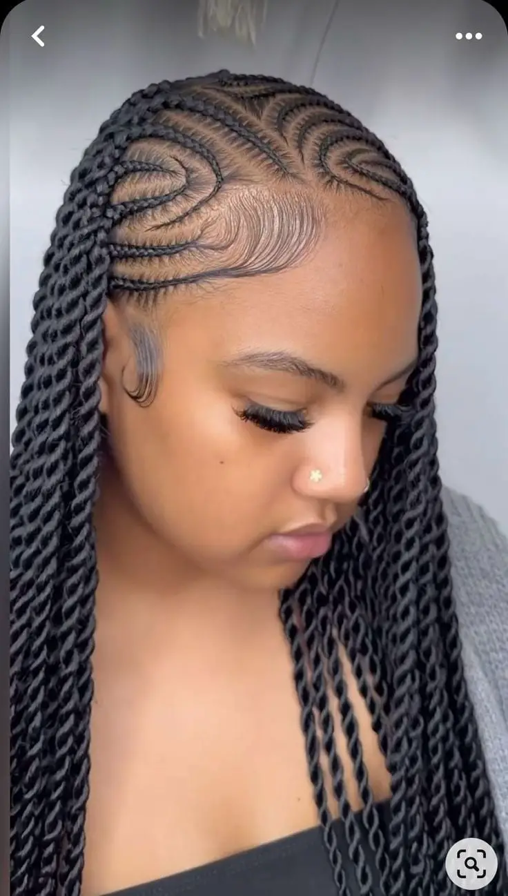 Shoulder-Length Wavy Fulani Twists — Simple Fulani Twists