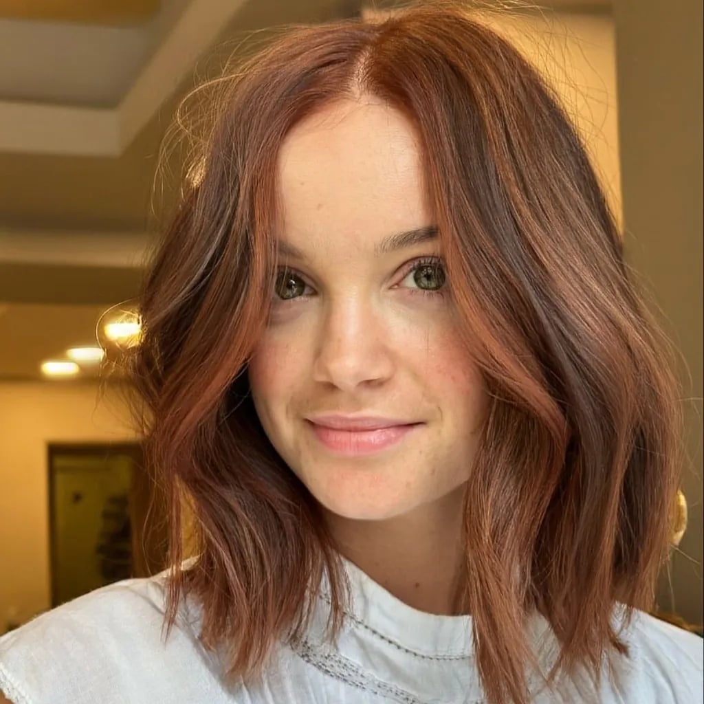 Red-Brown Hair Color Ideas Red-Brown Hair Color Ideas — Simple Ginger Highlights