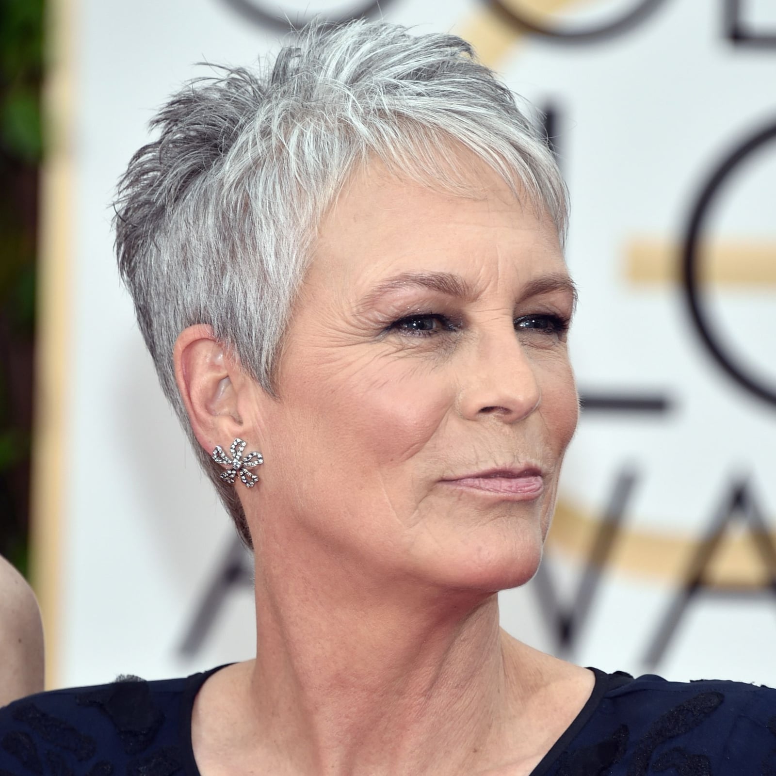 Vibrant Gray Pixie With Textured Bangs Vibrant Gray Pixie With Textured Bangs — Simple Gray Hair