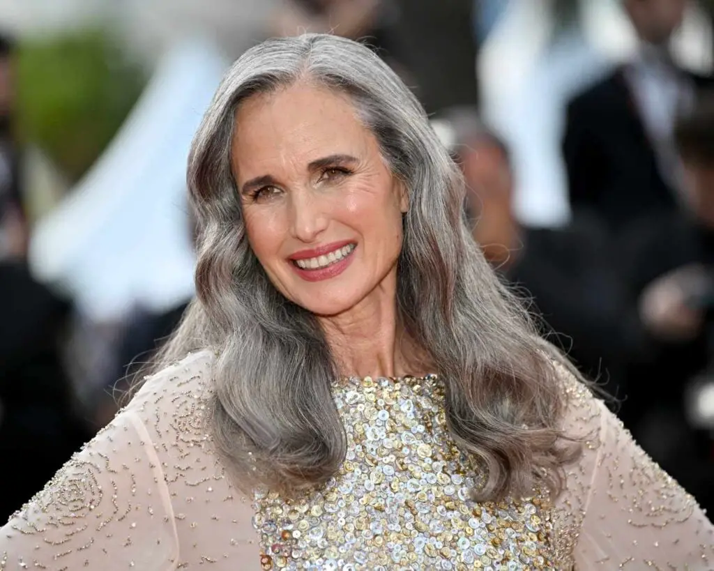 Mid-Back Silver Gray With Loose Waves Mid-Back Silver Gray With Loose Waves — Simple Gray Hair