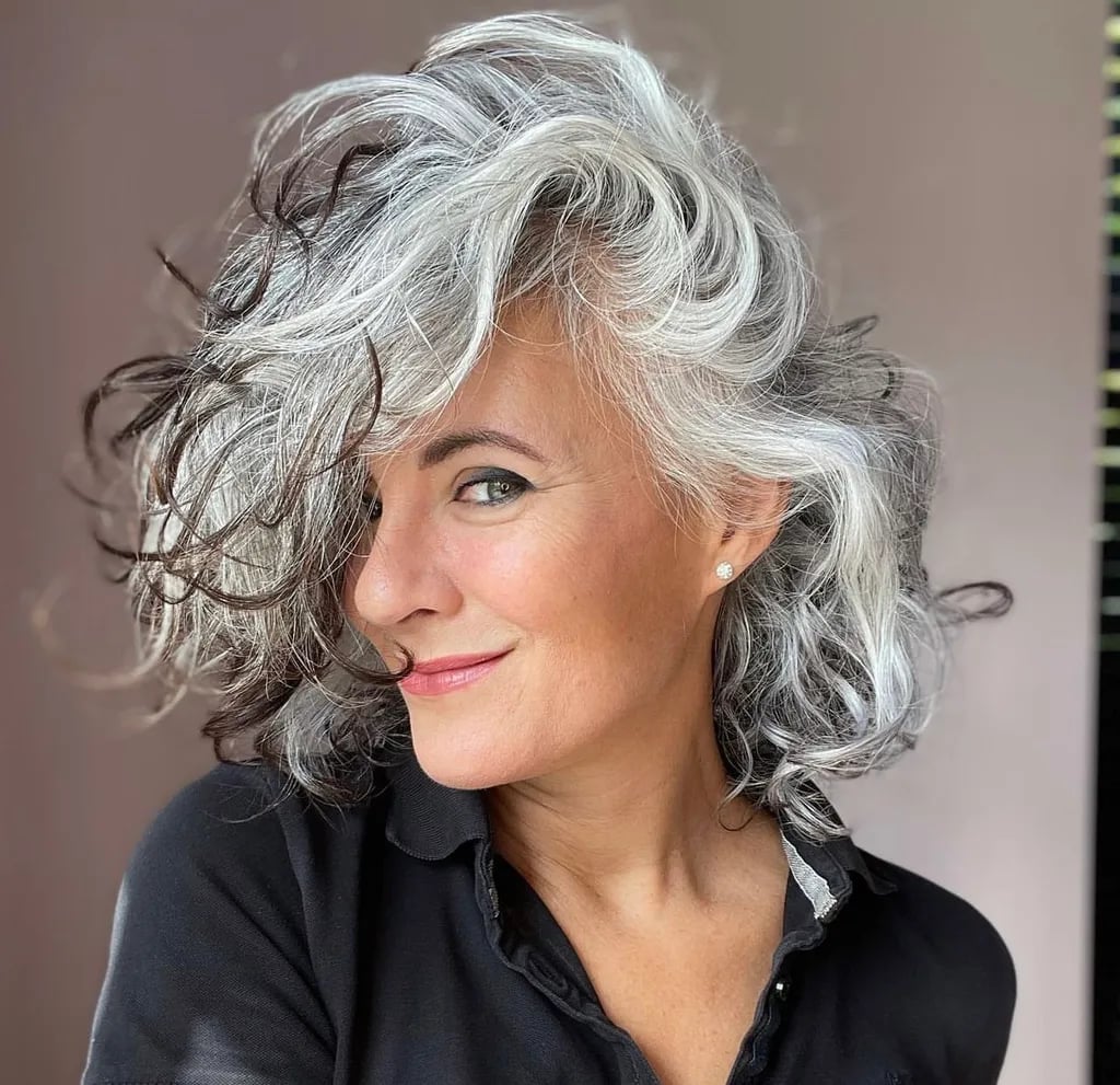 Gray Hair Color Ideas — Simple Gray Highlights