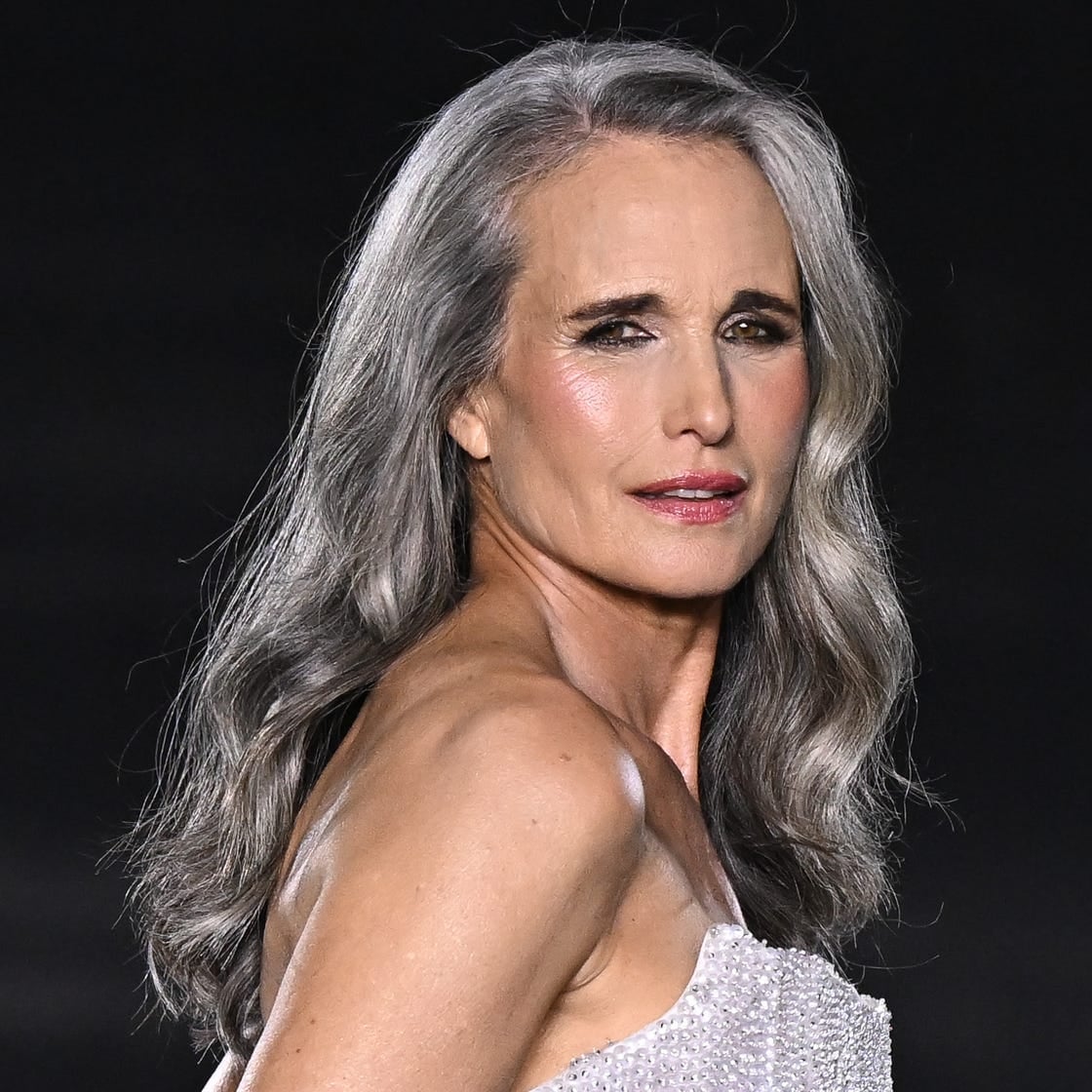 Sharp Inverted Bob Gray Highlights — Simple Grey Highlights