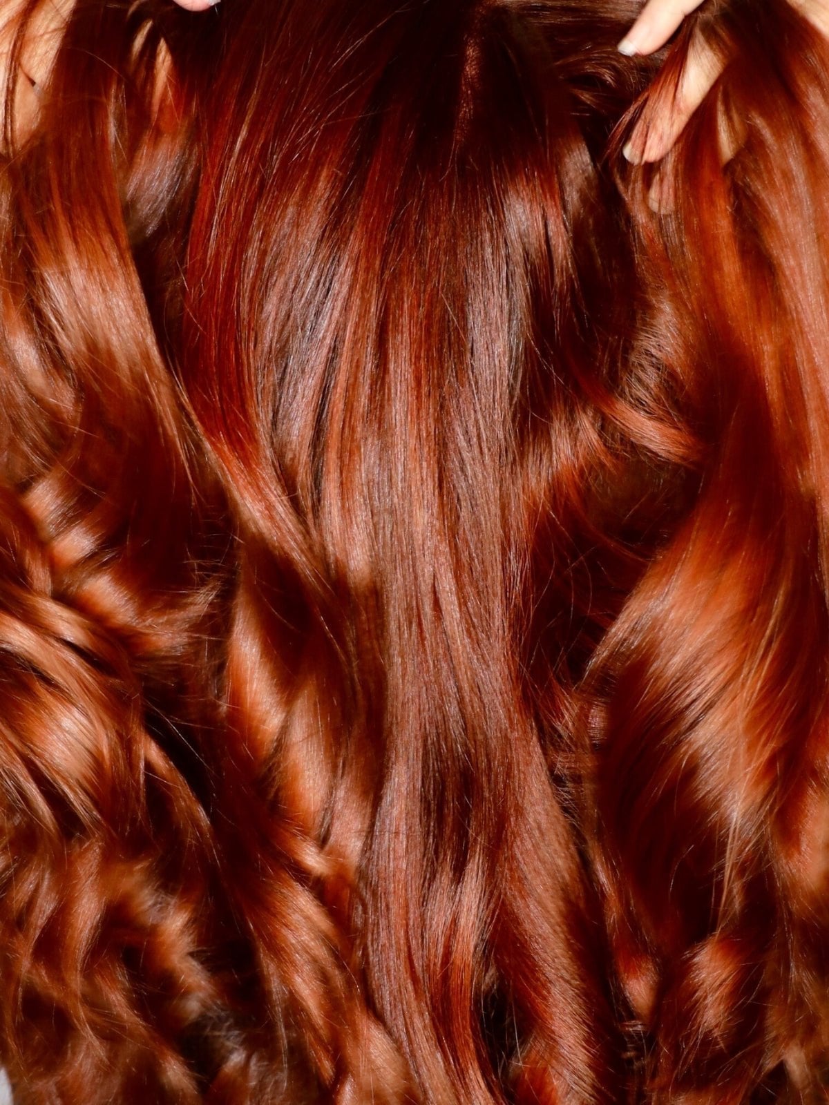 Copper Red With Lighter Highlights — Simple Hair Color Chart