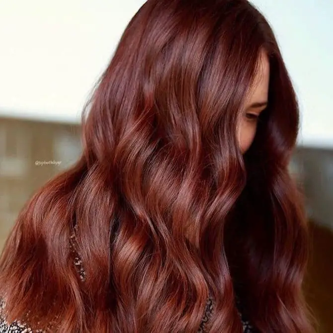 Red Brown With Lighter Undertones — Simple Hair Color Chart
