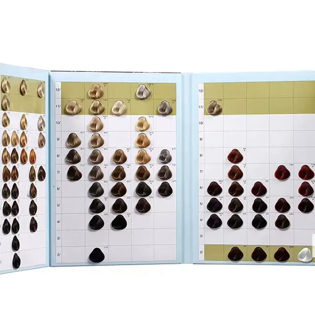 Hair Color Chart Swatches Variety — Simple Hair Color Chart