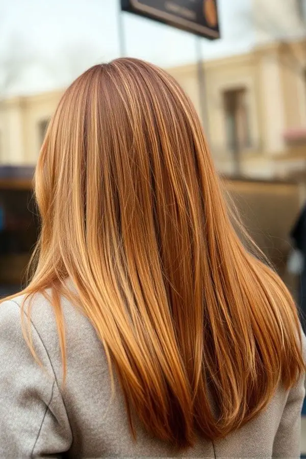 Medium Copper Base With Lighter Copper Highlights Medium Copper Base With Lighter Copper Highlights — Simple Hair Color Ideas