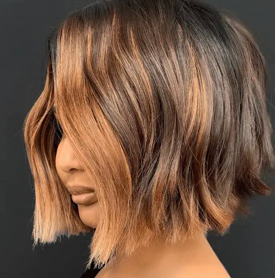 Chin Bob Dark Brown With Dimensional Color Chin Bob Dark Brown With Dimensional Color — Simple Hair Color Ideas