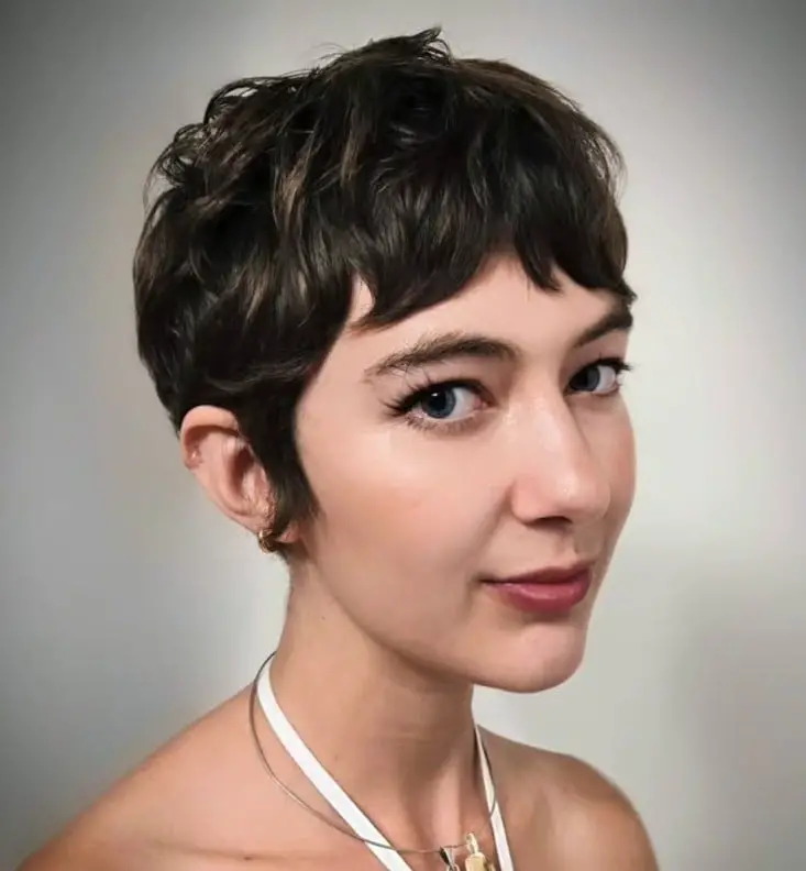 Textured Pixie Cut With Side-Swept Bangs — Simple Hair Haircuts