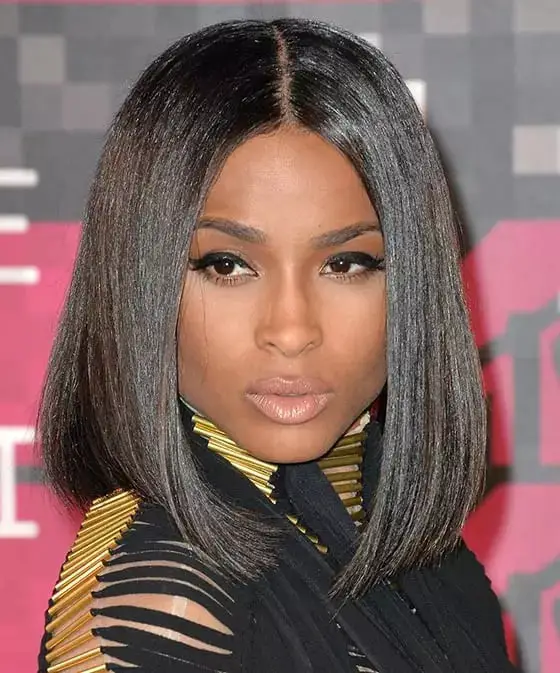 Classic Chin-Length Bob With Straight Bangs — Simple Haircuts for Black Women