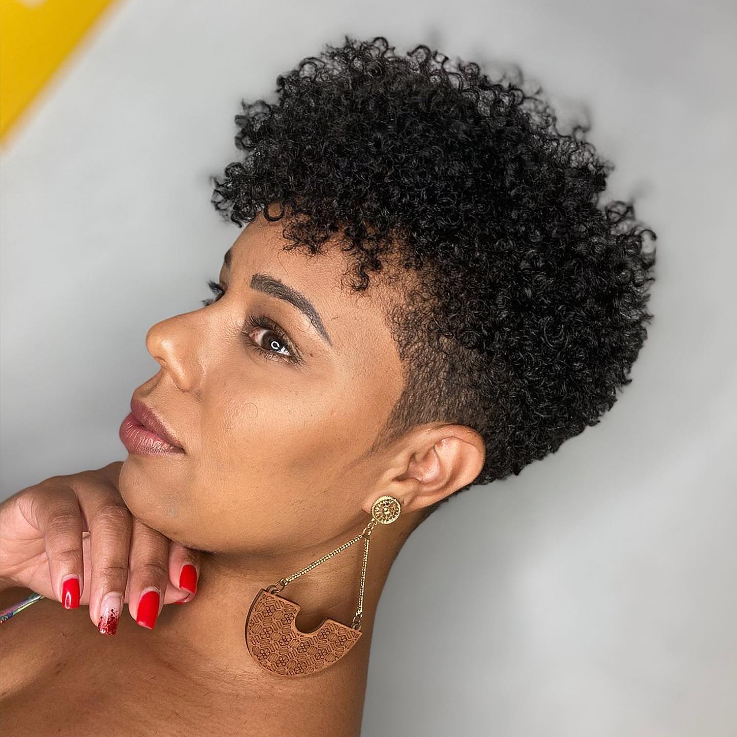 Short Pixie With Undercut And Styled Top — Simple Haircuts for Black Women