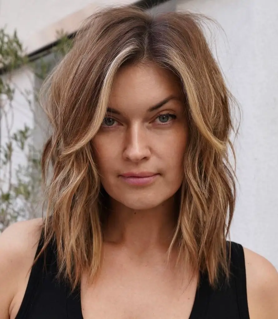 Shoulder Length Shag With Layers — Simple Haircuts for Fine Hair
