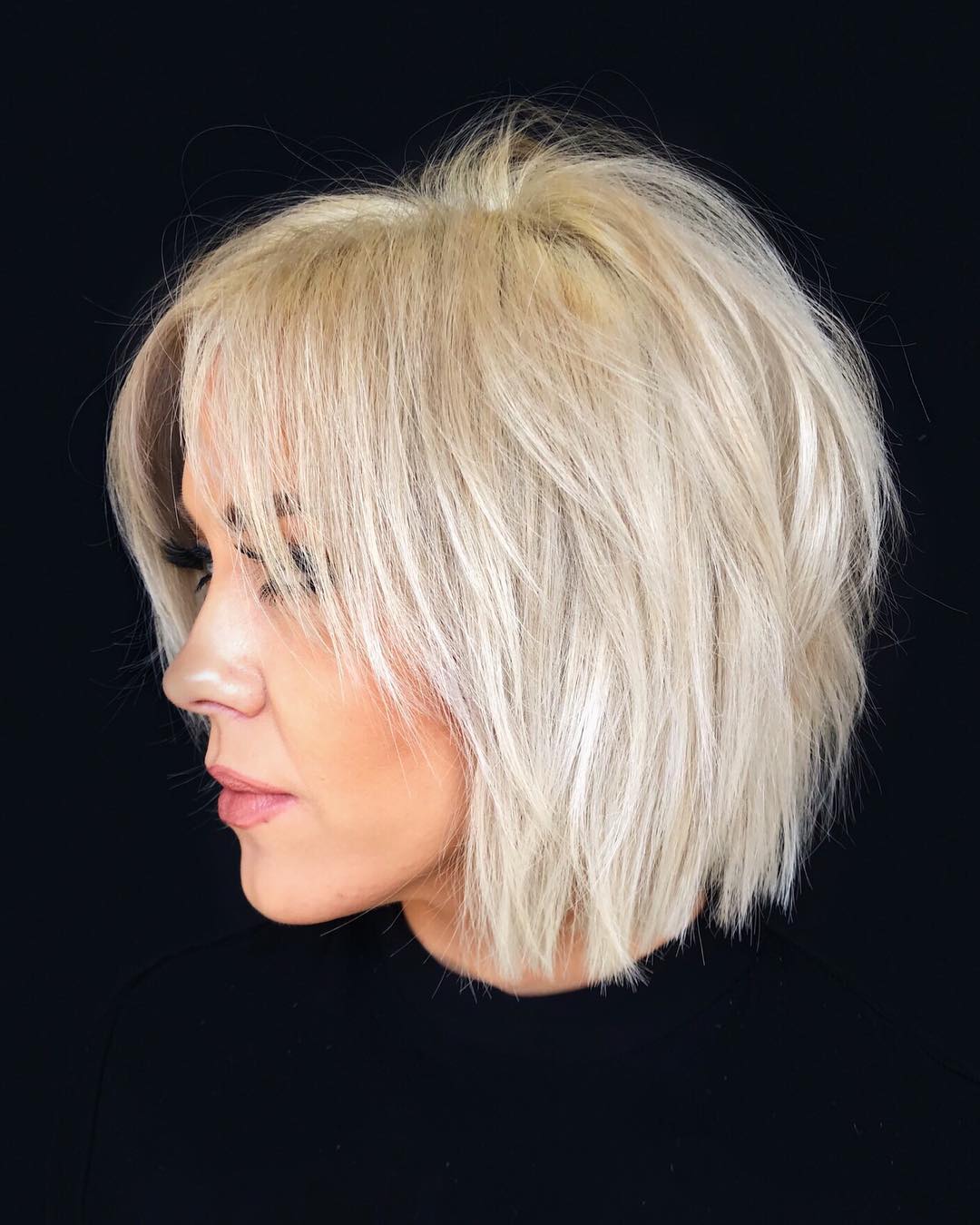 Collarbone Shag With Textured Layers — Simple Haircuts for Fine Hair