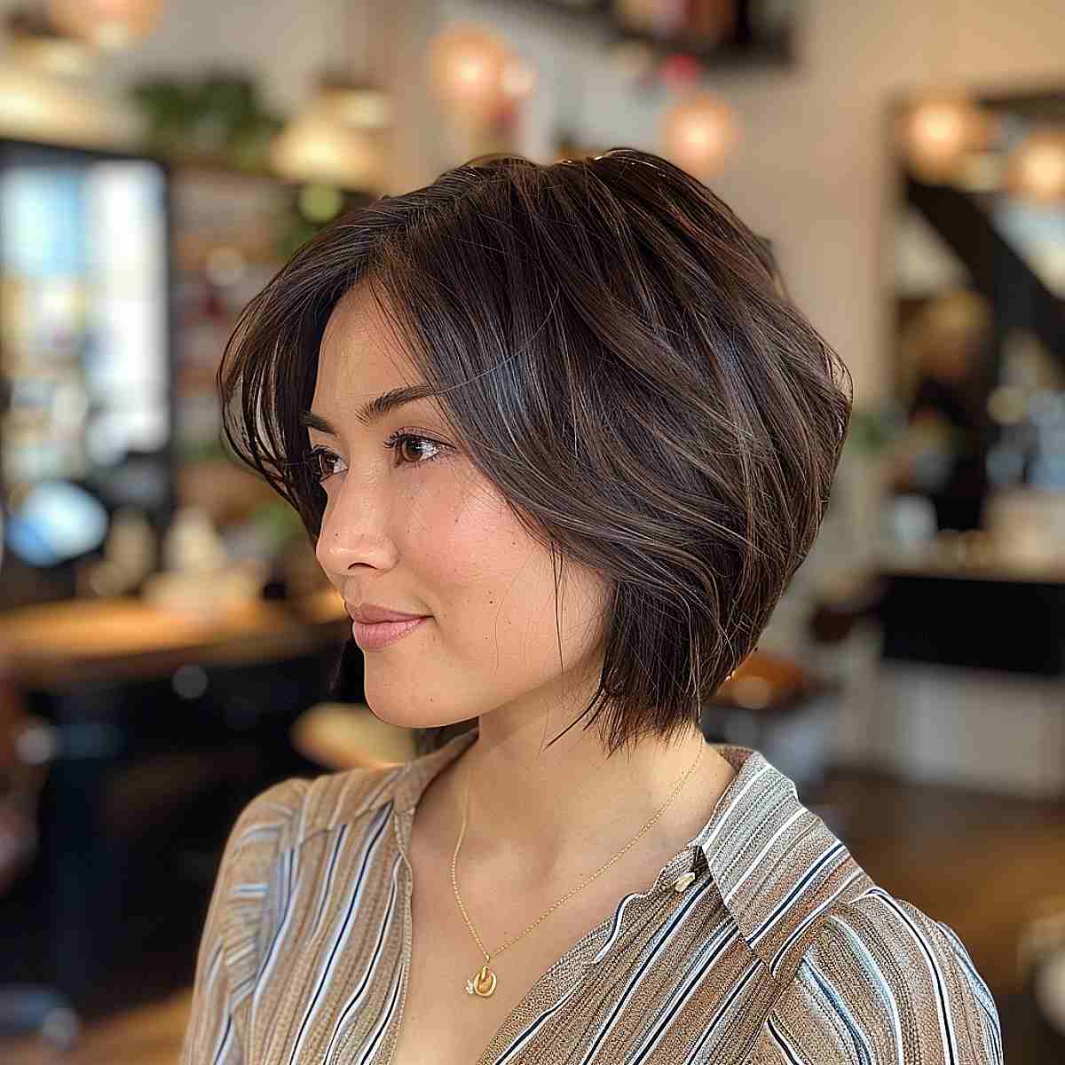 Sharp Chin Length Bob For Fullness — Simple Haircuts for Fine Hair