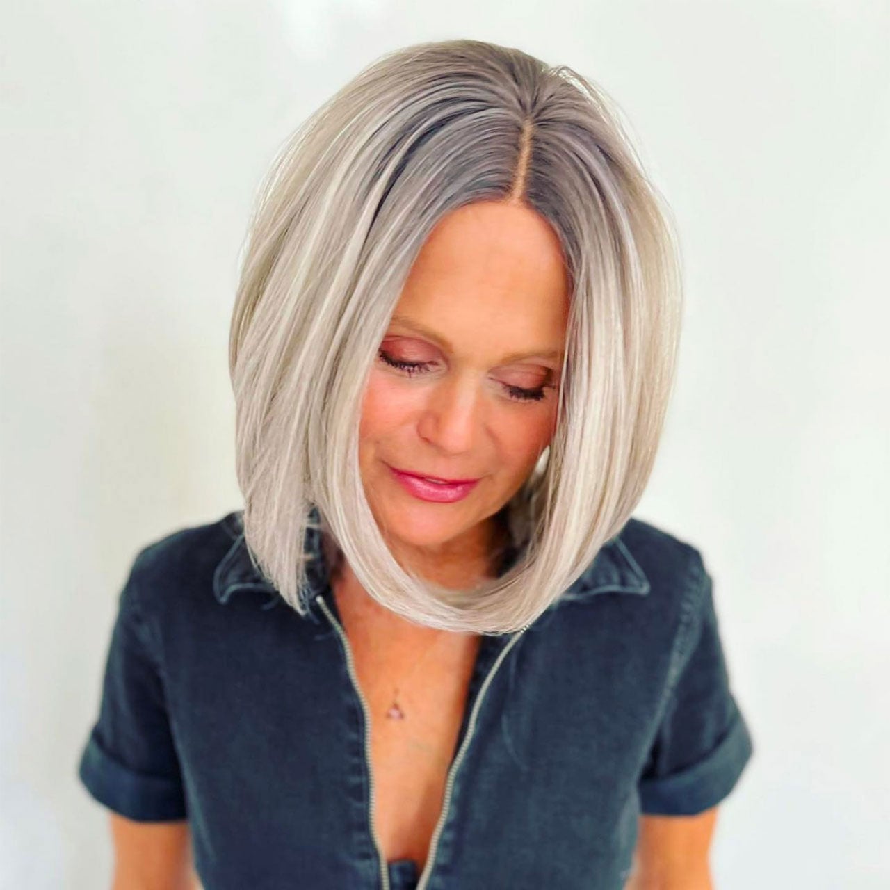Collarbone Layers Curtain Bangs Light Brown With Natural Appearance — Simple Haircuts for Medium Hair