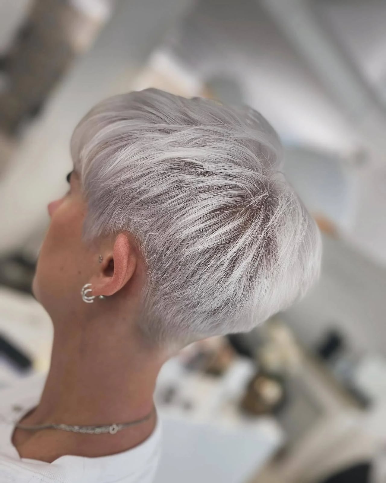Textured Ash Blonde Pixie Textured Ash Blonde Pixie — Simple Haircuts for Thin Hair