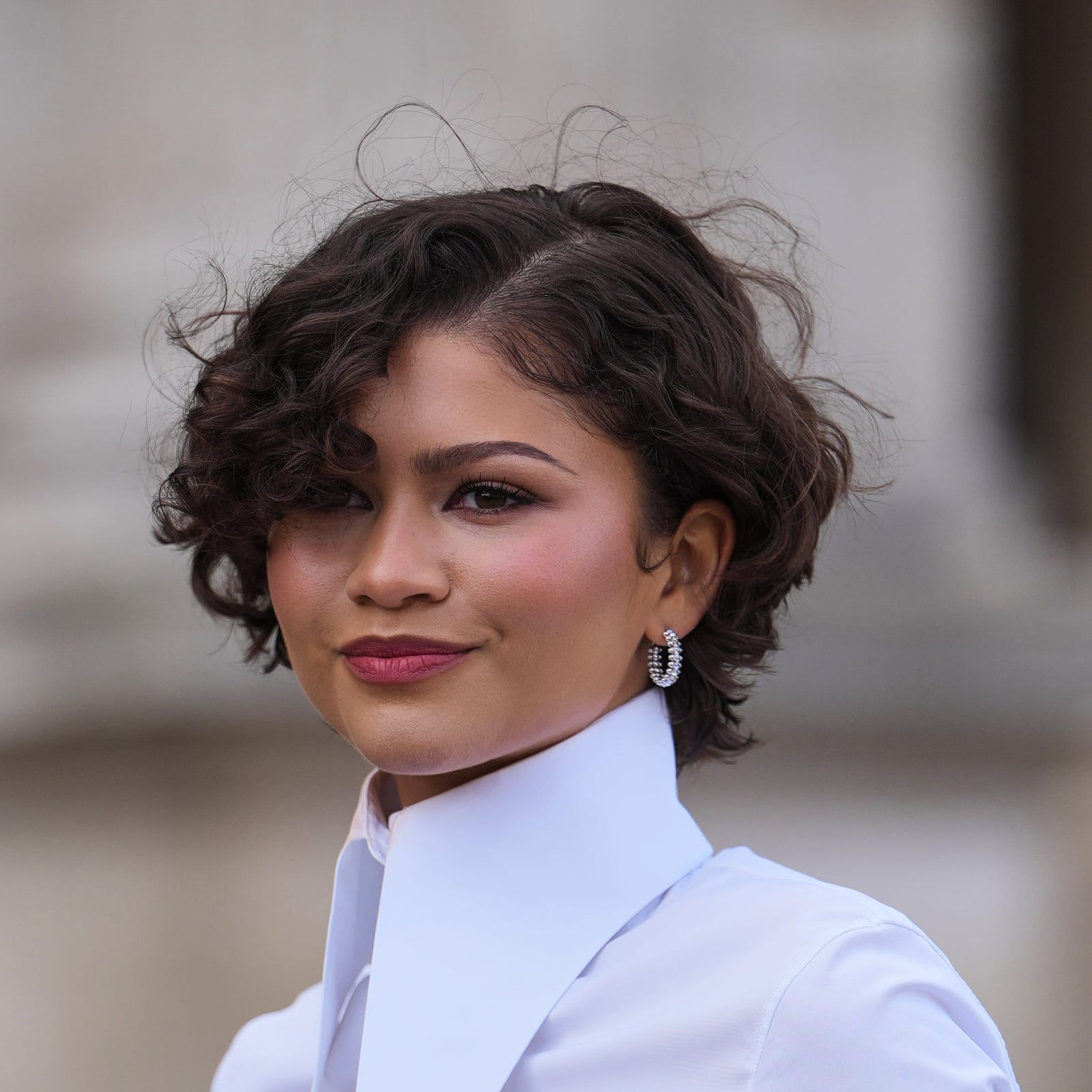 Short Textured Pixie With Dark Brown Curls Short Textured Pixie With Dark Brown Curls — Simple Haircuts for Women
