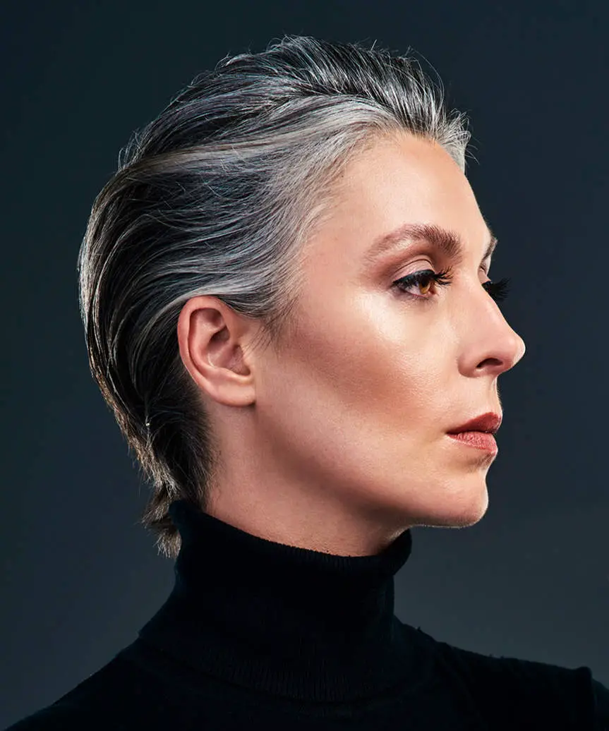 Sleek Wet Look Pixie Sleek Wet Look Pixie — Simple Haircuts for Women over 60