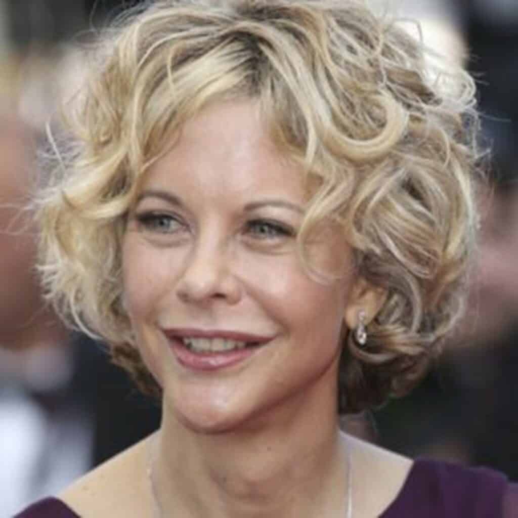 Chin Length Bob With Natural Curls Chin Length Bob With Natural Curls — Simple Haircuts for Women over 60