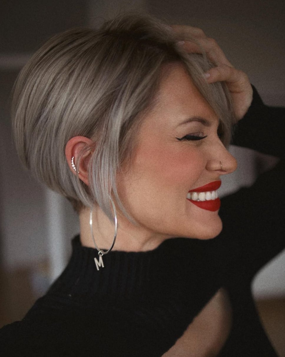 Ash Blonde Pixie With Textured Layers — Simple Hairstyles for Short Hairs.