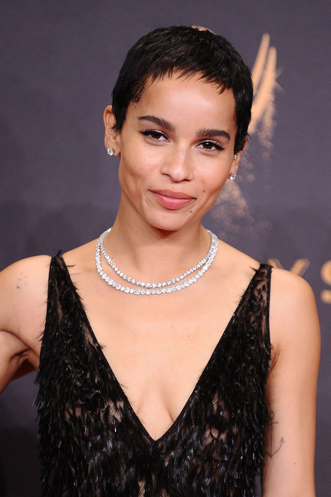 Black Pixie With Textured Short Fringe, Close-Up Take — Simple Hairstyles for Short Hairs.