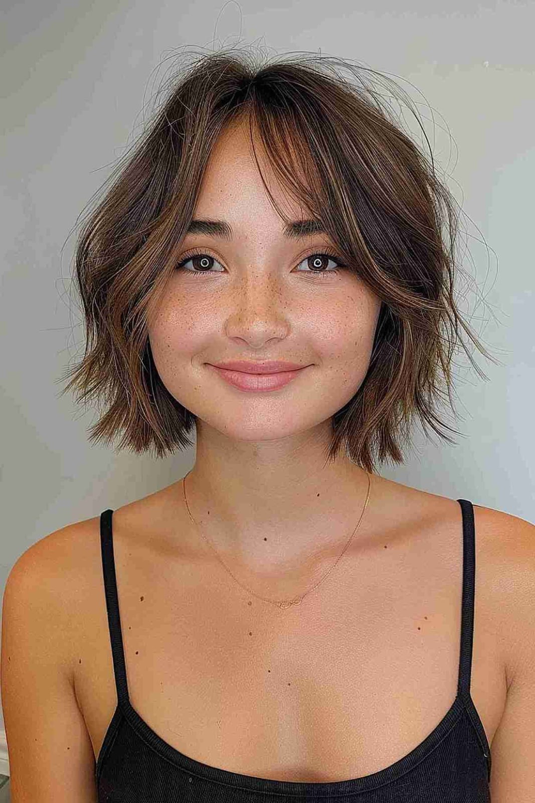 Chin Length Bob With Soft Waves Chin Length Bob With Soft Waves — Simple Hairstyles for Thinning Hair