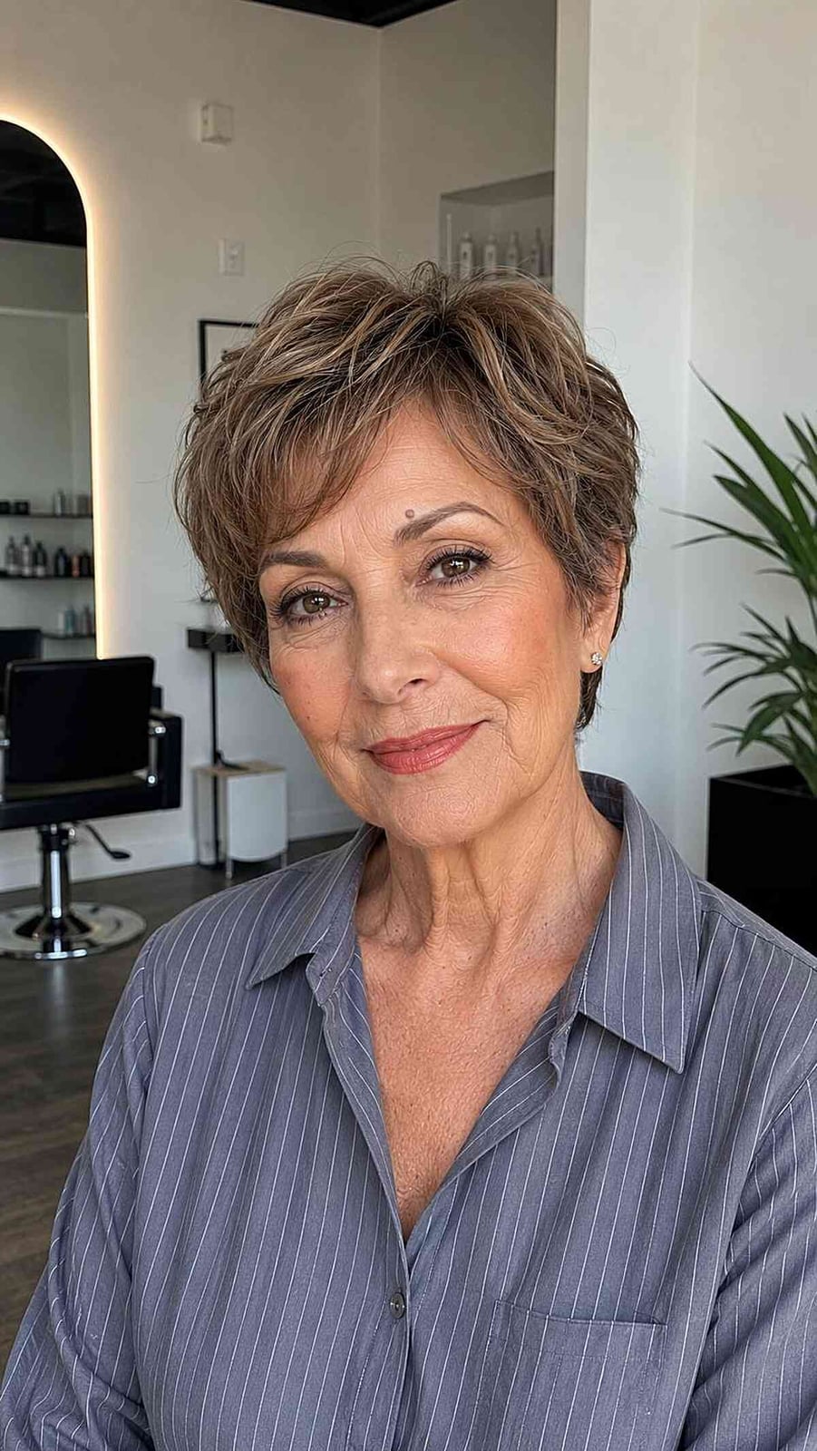Wavy Fine Pixie With Crown Volume Wavy Fine Pixie With Crown Volume — Simple Hairstyles for Thinning Hair