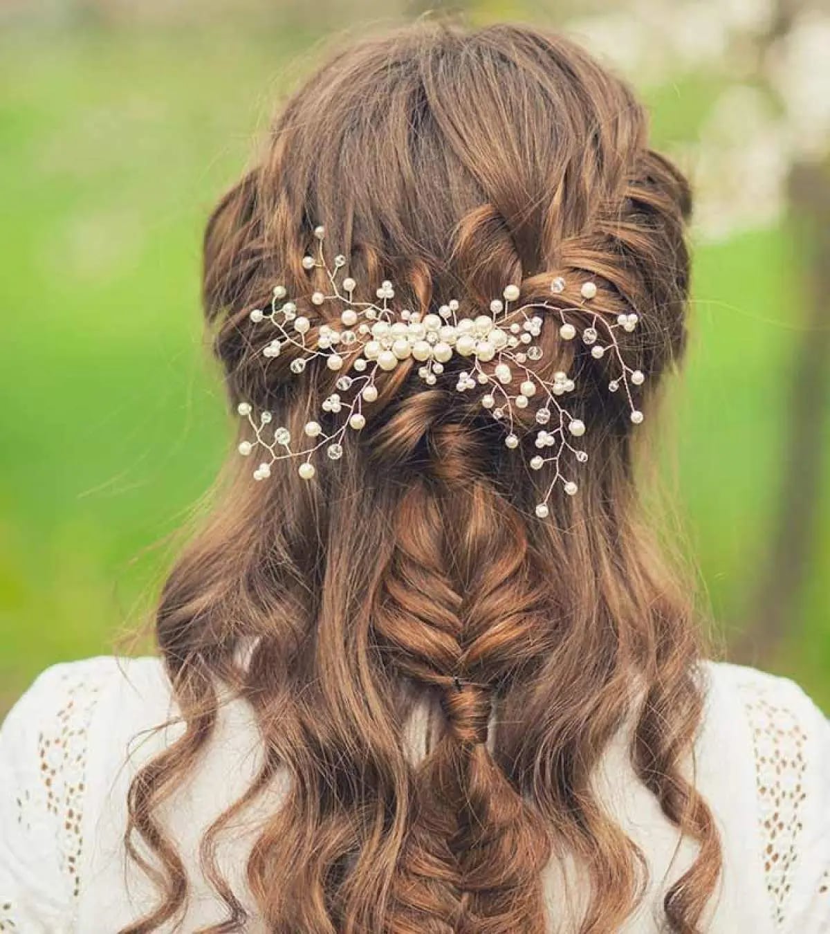 Braided Updo With Loose Curls — Simple Hairstyles for Wedding