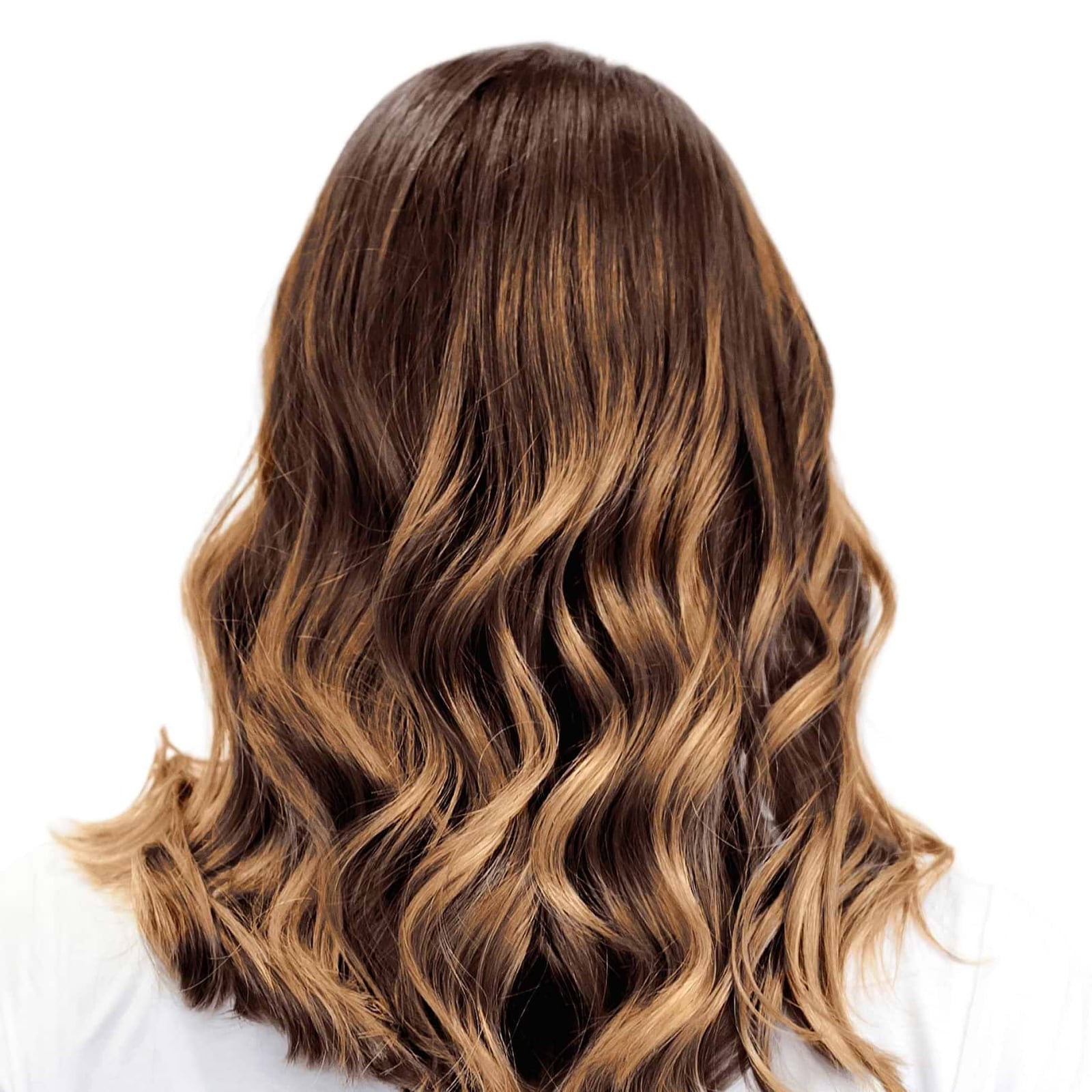 Collarbone Lob With Honey Balayage And Curtain Bangs — Simple Honey Balayage