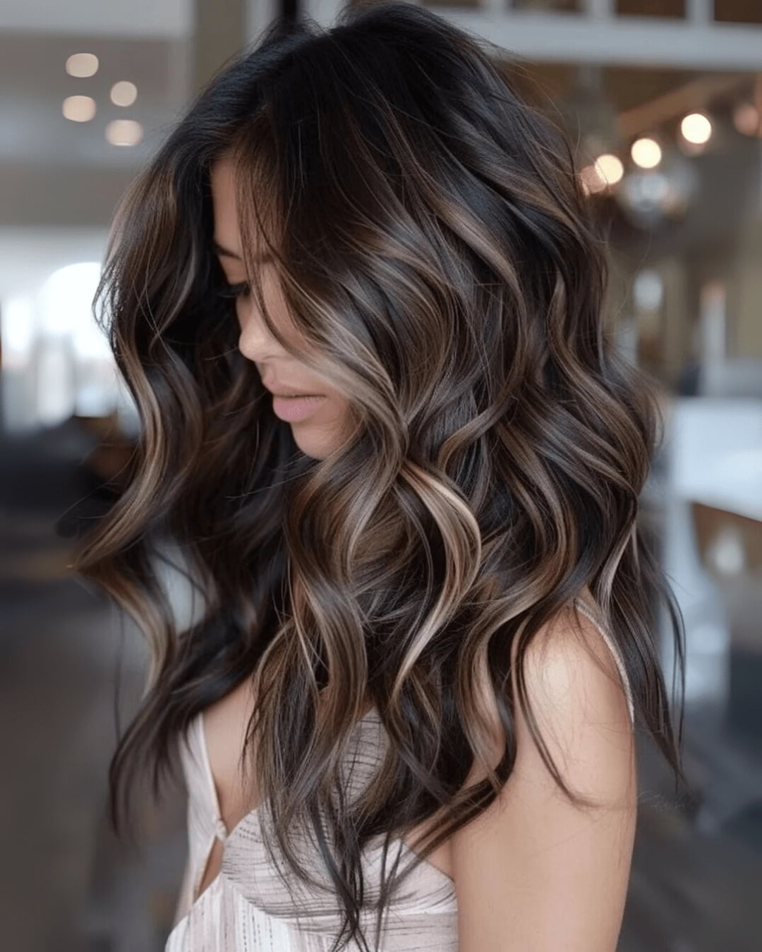 Mid-Back Brown Base With Rich Honey Tones Mid-Back Brown Base With Rich Honey Tones — Simple Honey Highlights